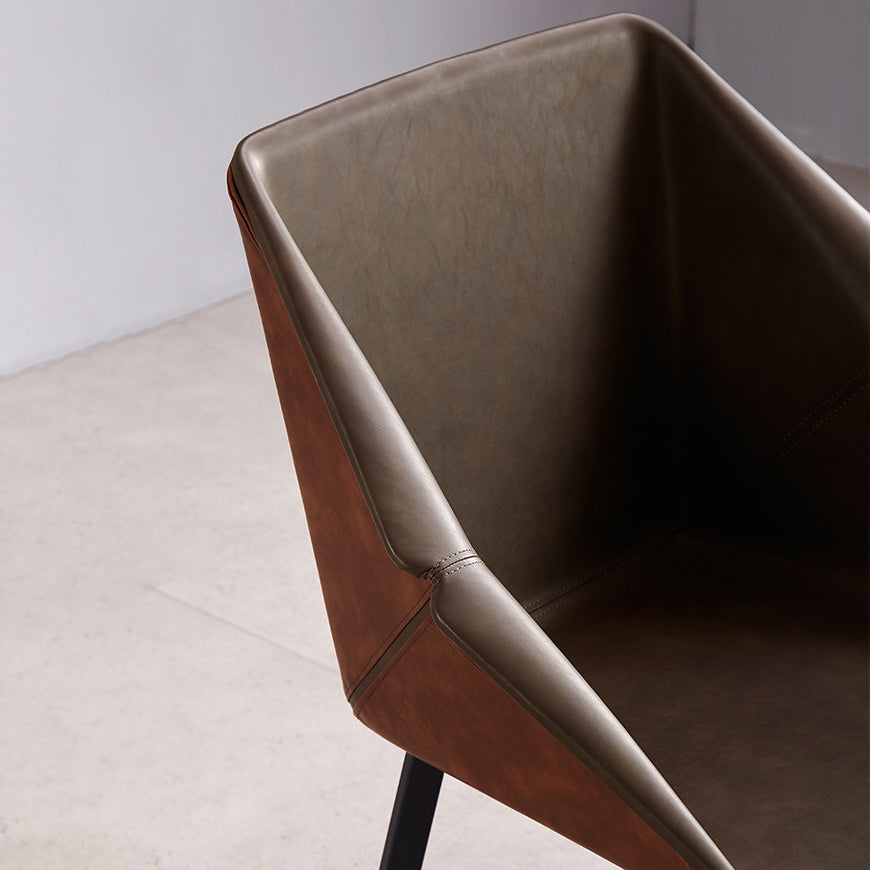 Modern Style Chairs Dining Arm Chair with Metal Legs for Kitchen Clearhalo ' kitchen&dining_furn' 'Dining Chairs' 'Dining Tables & Seating' 'dining_chair' 'furn' 'furn_dining_chair' 'Furniture' 'furniture_dining_chair' 'Kitchen & Dining Furniture' 'kitchen' 4655389