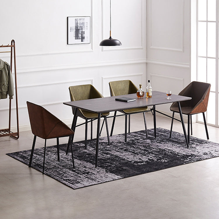 Modern Style Chairs Dining Arm Chair with Metal Legs for Kitchen Clearhalo ' kitchen&dining_furn' 'Dining Chairs' 'Dining Tables & Seating' 'dining_chair' 'furn' 'furn_dining_chair' 'Furniture' 'furniture_dining_chair' 'Kitchen & Dining Furniture' 'kitchen' 4655402