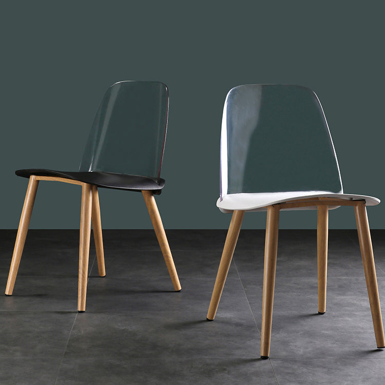 Contemporary Chair Armless Dining Chairs with Metal Legs for Kitchen Clearhalo ' kitchen&dining_furn' 'Dining Chairs' 'Dining Tables & Seating' 'dining_chair' 'furn' 'furn_dining_chair' 'Furniture' 'furniture_dining_chair' 'Kitchen & Dining Furniture' 'kitchen' 4655410