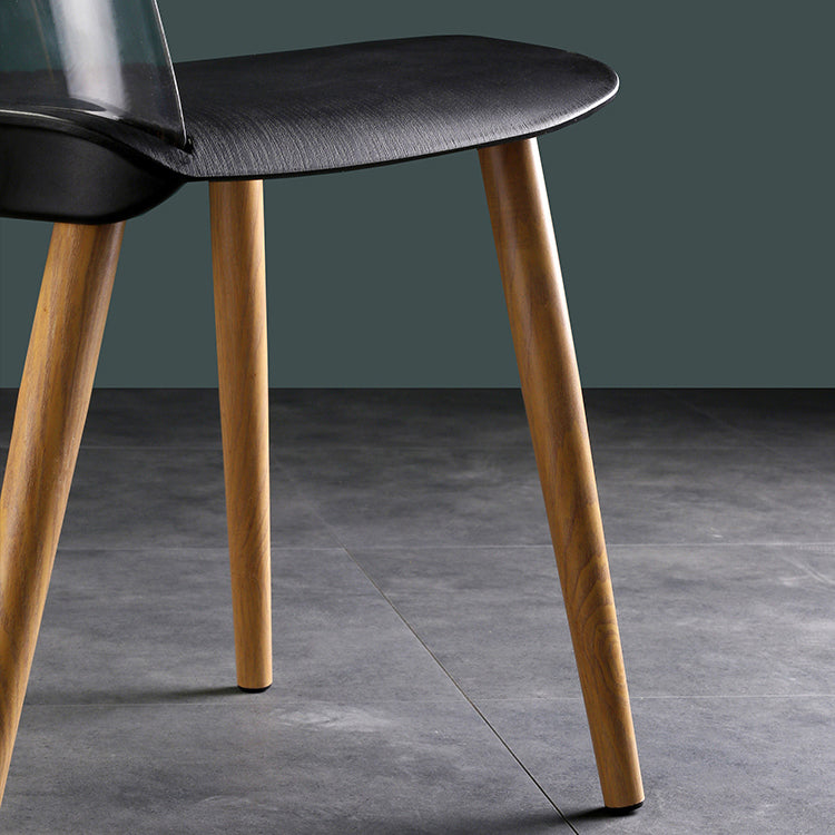 Contemporary Chair Armless Dining Chairs with Metal Legs for Kitchen Clearhalo ' kitchen&dining_furn' 'Dining Chairs' 'Dining Tables & Seating' 'dining_chair' 'furn' 'furn_dining_chair' 'Furniture' 'furniture_dining_chair' 'Kitchen & Dining Furniture' 'kitchen' 4655416