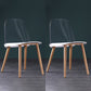 Contemporary Chair Armless Dining Chairs with Metal Legs for Kitchen White 2 Piece Set Clearhalo ' kitchen&dining_furn' 'Dining Chairs' 'Dining Tables & Seating' 'dining_chair' 'furn' 'furn_dining_chair' 'Furniture' 'furniture_dining_chair' 'Kitchen & Dining Furniture' 'kitchen' 4655419