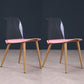 Contemporary Chair Armless Dining Chairs with Metal Legs for Kitchen Pink 2 Piece Set Clearhalo ' kitchen&dining_furn' 'Dining Chairs' 'Dining Tables & Seating' 'dining_chair' 'furn' 'furn_dining_chair' 'Furniture' 'furniture_dining_chair' 'Kitchen & Dining Furniture' 'kitchen' 4655425