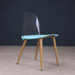 Contemporary Chair Armless Dining Chairs with Metal Legs for Kitchen Sky Blue 1 Piece Clearhalo ' kitchen&dining_furn' 'Dining Chairs' 'Dining Tables & Seating' 'dining_chair' 'furn' 'furn_dining_chair' 'Furniture' 'furniture_dining_chair' 'Kitchen & Dining Furniture' 'kitchen' 4655430