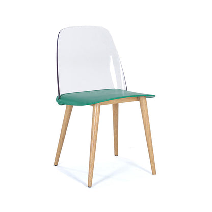 Contemporary Chair Armless Dining Chairs with Metal Legs for Kitchen Green 1 Piece Clearhalo ' kitchen&dining_furn' 'Dining Chairs' 'Dining Tables & Seating' 'dining_chair' 'furn' 'furn_dining_chair' 'Furniture' 'furniture_dining_chair' 'Kitchen & Dining Furniture' 'kitchen' 4655433