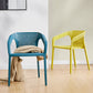 Modern Restaurant Solid Back Arm Chair Matte Finish Plastic Dining Chair Clearhalo ' kitchen&dining_furn' 'Dining Chairs' 'Dining Tables & Seating' 'dining_chair' 'Furniture' 'furniture_dining_chair' 'Kitchen & Dining Furniture' 'kitchen' 4655446