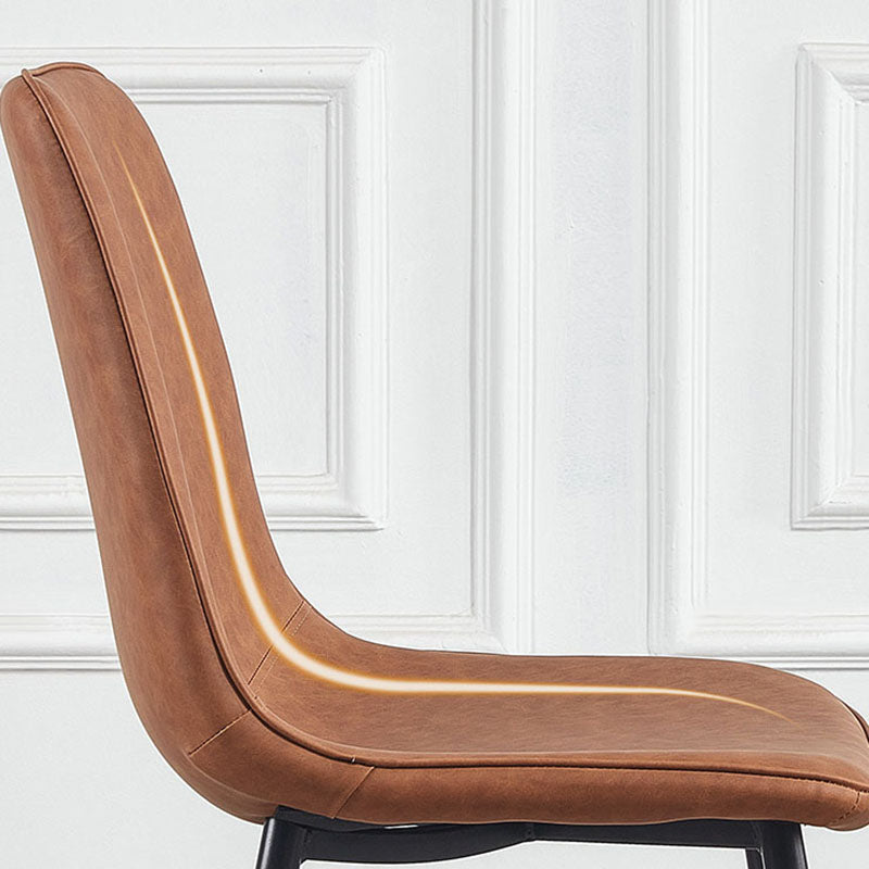 Modern Style Chairs Dining Armless Chair with Metal Legs for Kitchen Clearhalo ' kitchen&dining_furn' 'Dining Chairs' 'Dining Tables & Seating' 'dining_chair' 'furn' 'furn_dining_chair' 'Furniture' 'furniture_dining_chair' 'Kitchen & Dining Furniture' 'kitchen' 4655538