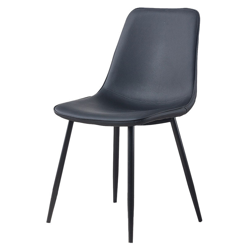 Modern Style Chairs Dining Armless Chair with Metal Legs for Kitchen Black 1 Piece Clearhalo ' kitchen&dining_furn' 'Dining Chairs' 'Dining Tables & Seating' 'dining_chair' 'furn' 'furn_dining_chair' 'Furniture' 'furniture_dining_chair' 'Kitchen & Dining Furniture' 'kitchen' 4655549