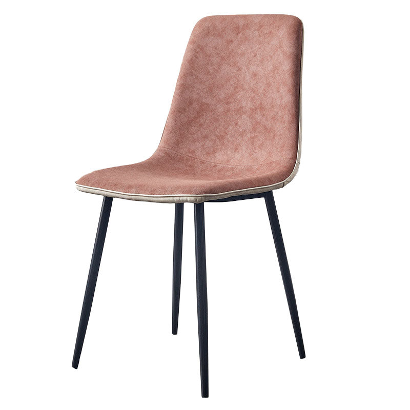 Modern Style Chairs Dining Armless Chair with Metal Legs for Kitchen Brown 1 Piece Clearhalo ' kitchen&dining_furn' 'Dining Chairs' 'Dining Tables & Seating' 'dining_chair' 'furn' 'furn_dining_chair' 'Furniture' 'furniture_dining_chair' 'Kitchen & Dining Furniture' 'kitchen' 4655568