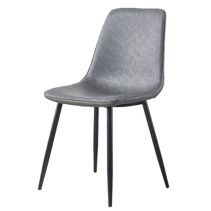 Modern Style Chairs Dining Armless Chair with Metal Legs for Kitchen Dark Gray 1 Piece Clearhalo ' kitchen&dining_furn' 'Dining Chairs' 'Dining Tables & Seating' 'dining_chair' 'furn' 'furn_dining_chair' 'Furniture' 'furniture_dining_chair' 'Kitchen & Dining Furniture' 'kitchen' 4655580