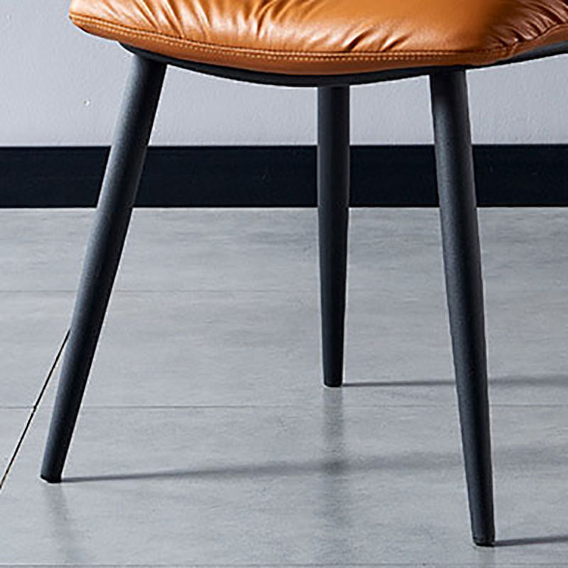 Modern Chair Dining Armless Chair with Metal Legs for Kitchen Clearhalo ' kitchen&dining_furn' 'Dining Chairs' 'Dining Tables & Seating' 'dining_chair' 'furn' 'furn_dining_chair' 'Furniture' 'furniture_dining_chair' 'Kitchen & Dining Furniture' 'kitchen' 4655602