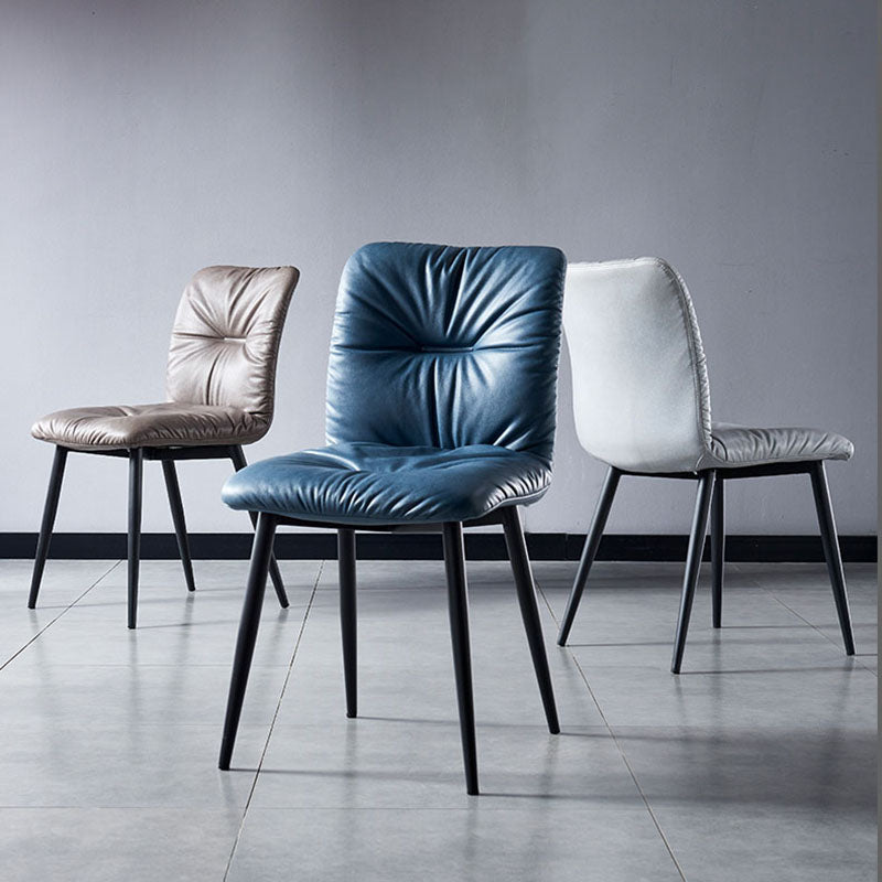 Modern Chair Dining Armless Chair with Metal Legs for Kitchen Clearhalo ' kitchen&dining_furn' 'Dining Chairs' 'Dining Tables & Seating' 'dining_chair' 'furn' 'furn_dining_chair' 'Furniture' 'furniture_dining_chair' 'Kitchen & Dining Furniture' 'kitchen' 4655607