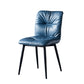 Modern Chair Dining Armless Chair with Metal Legs for Kitchen Dark Blue 1 Piece Clearhalo ' kitchen&dining_furn' 'Dining Chairs' 'Dining Tables & Seating' 'dining_chair' 'furn' 'furn_dining_chair' 'Furniture' 'furniture_dining_chair' 'Kitchen & Dining Furniture' 'kitchen' 4655611