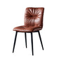 Modern Chair Dining Armless Chair with Metal Legs for Kitchen Brown 1 Piece Clearhalo ' kitchen&dining_furn' 'Dining Chairs' 'Dining Tables & Seating' 'dining_chair' 'furn' 'furn_dining_chair' 'Furniture' 'furniture_dining_chair' 'Kitchen & Dining Furniture' 'kitchen' 4655614