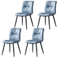 Modern Chair Dining Armless Chair with Metal Legs for Kitchen Blue 4 Piece Set Clearhalo ' kitchen&dining_furn' 'Dining Chairs' 'Dining Tables & Seating' 'dining_chair' 'furn' 'furn_dining_chair' 'Furniture' 'furniture_dining_chair' 'Kitchen & Dining Furniture' 'kitchen' 4655619