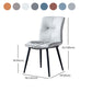 Modern Chair Dining Armless Chair with Metal Legs for Kitchen Clearhalo ' kitchen&dining_furn' 'Dining Chairs' 'Dining Tables & Seating' 'dining_chair' 'furn' 'furn_dining_chair' 'Furniture' 'furniture_dining_chair' 'Kitchen & Dining Furniture' 'kitchen' 4655623