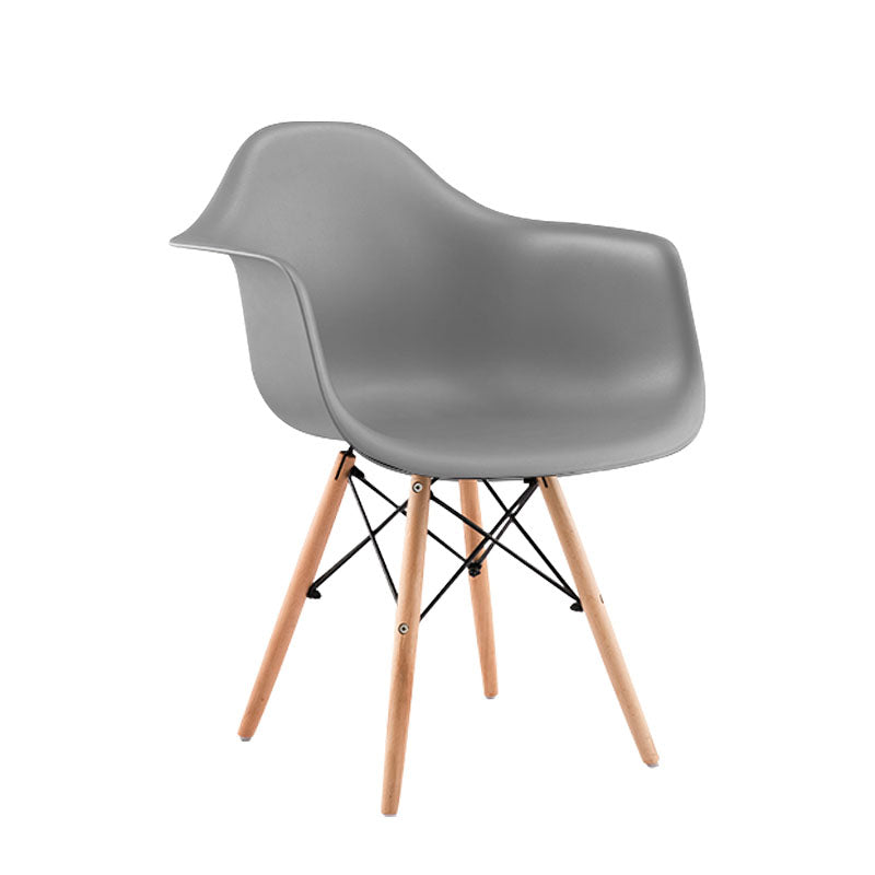 Modern Chairs Dining Arm Chairs with Wooden Legs for Kitchen Clearhalo ' kitchen&dining_furn' 'Dining Chairs' 'Dining Tables & Seating' 'dining_chair' 'Furniture' 'furniture_dining_chair' 'Kitchen & Dining Furniture' 'kitchen' 4655633