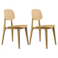 Modern Chair Dining Armless Chair with Plastic Legs for Kitchen Yellow 2 Piece Set Clearhalo ' kitchen&dining_furn' 'Dining Chairs' 'Dining Tables & Seating' 'dining_chair' 'furn' 'furn_dining_chair' 'Furniture' 'furniture_dining_chair' 'Kitchen & Dining Furniture' 'kitchen' 4655644