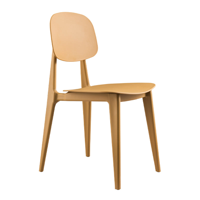 Modern Chair Dining Armless Chair with Plastic Legs for Kitchen Clearhalo ' kitchen&dining_furn' 'Dining Chairs' 'Dining Tables & Seating' 'dining_chair' 'furn' 'furn_dining_chair' 'Furniture' 'furniture_dining_chair' 'Kitchen & Dining Furniture' 'kitchen' 4655651
