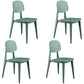 Modern Chair Dining Armless Chair with Plastic Legs for Kitchen Green 4 Piece Set Clearhalo ' kitchen&dining_furn' 'Dining Chairs' 'Dining Tables & Seating' 'dining_chair' 'furn' 'furn_dining_chair' 'Furniture' 'furniture_dining_chair' 'Kitchen & Dining Furniture' 'kitchen' 4655657