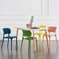 Colorful Plastic Dining Armless Chairs Nordic Style Open Back Side Chair Clearhalo ' kitchen&dining_furn' 'Dining Chairs' 'Dining Tables & Seating' 'dining_chair' 'furn' 'furn_dining_chair' 'Furniture' 'furniture_dining_chair' 'Kitchen & Dining Furniture' 'kitchen' 4655686