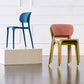 Colorful Plastic Dining Armless Chairs Nordic Style Open Back Side Chair Clearhalo ' kitchen&dining_furn' 'Dining Chairs' 'Dining Tables & Seating' 'dining_chair' 'furn' 'furn_dining_chair' 'Furniture' 'furniture_dining_chair' 'Kitchen & Dining Furniture' 'kitchen' 4655699