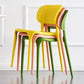 Colorful Plastic Dining Armless Chairs Nordic Style Open Back Side Chair Clearhalo ' kitchen&dining_furn' 'Dining Chairs' 'Dining Tables & Seating' 'dining_chair' 'furn' 'furn_dining_chair' 'Furniture' 'furniture_dining_chair' 'Kitchen & Dining Furniture' 'kitchen' 4655700