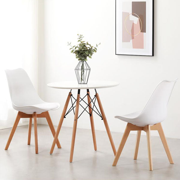 Modern Beech Solid Back Side Chair Matte Finish Upholstered Dining Chair Clearhalo ' kitchen&dining_furn' 'Dining Chairs' 'Dining Tables & Seating' 'dining_chair' 'Furniture' 'furniture_dining_chair' 'Kitchen & Dining Furniture' 'kitchen' 4655726