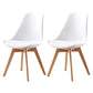Modern Beech Solid Back Side Chair Matte Finish Upholstered Dining Chair White Set of 2 Clearhalo ' kitchen&dining_furn' 'Dining Chairs' 'Dining Tables & Seating' 'dining_chair' 'Furniture' 'furniture_dining_chair' 'Kitchen & Dining Furniture' 'kitchen' 4655740