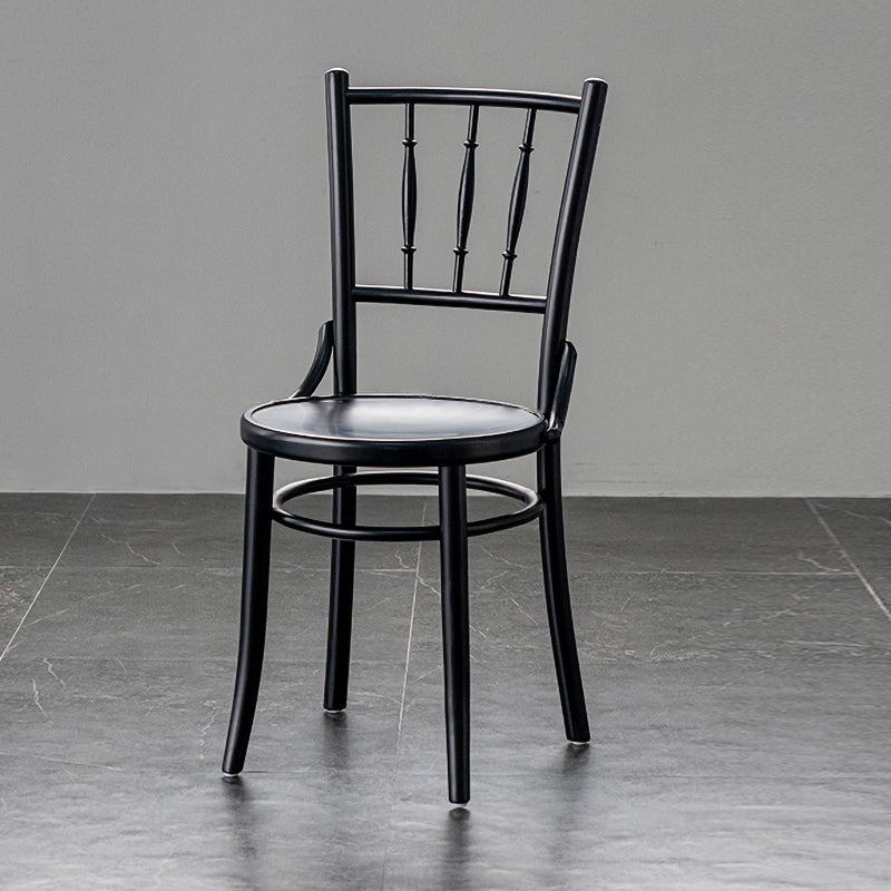 Traditional Chair Dining Armless Chairs with Wooden Legs for Kitchen Black 1 Piece Clearhalo ' kitchen&dining_furn' 'Dining Chairs' 'Dining Tables & Seating' 'dining_chair' 'furn' 'furn_dining_chair' 'Furniture' 'furniture_dining_chair' 'Kitchen & Dining Furniture' 'kitchen' 4655751