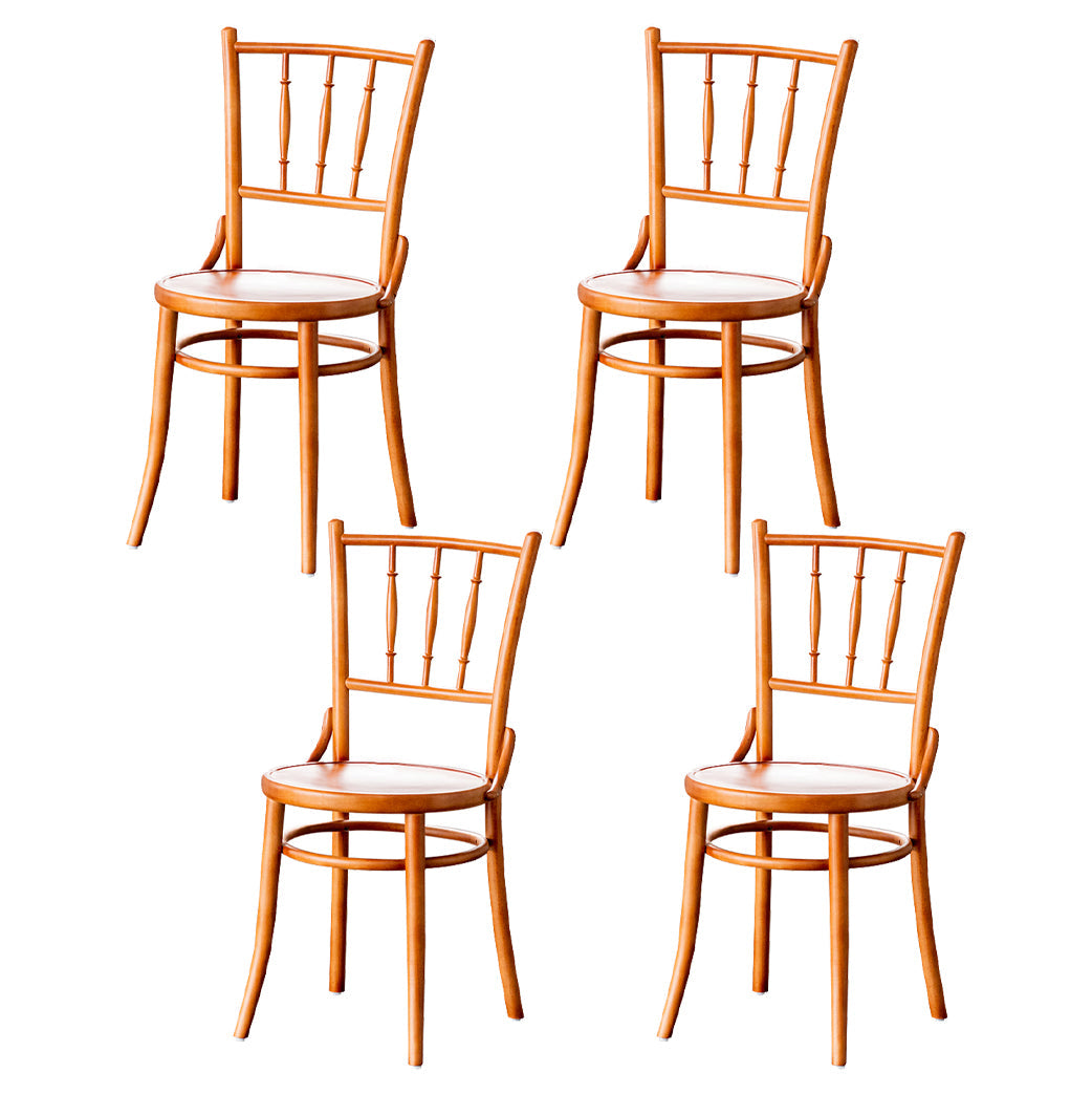 Traditional Chair Dining Armless Chairs with Wooden Legs for Kitchen Light Brown 4 Piece Set Clearhalo ' kitchen&dining_furn' 'Dining Chairs' 'Dining Tables & Seating' 'dining_chair' 'furn' 'furn_dining_chair' 'Furniture' 'furniture_dining_chair' 'Kitchen & Dining Furniture' 'kitchen' 4655766