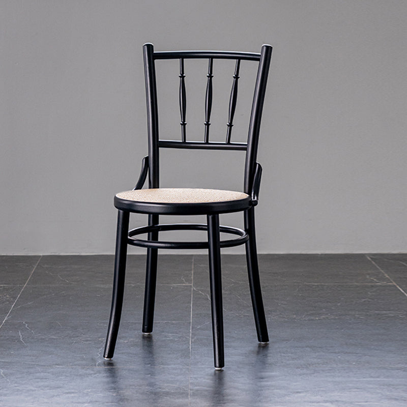 Traditional Chair Dining Armless Chairs with Wooden Legs for Kitchen Black White 1 Piece Clearhalo ' kitchen&dining_furn' 'Dining Chairs' 'Dining Tables & Seating' 'dining_chair' 'furn' 'furn_dining_chair' 'Furniture' 'furniture_dining_chair' 'Kitchen & Dining Furniture' 'kitchen' 4655768