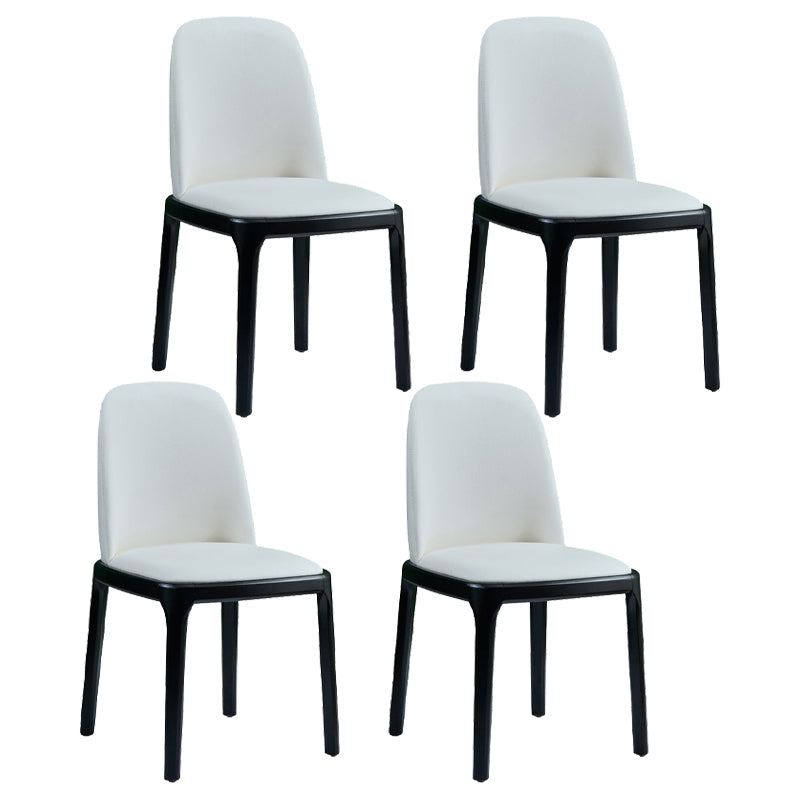 Wood Industrial Dining Kitchen Room Side Chair Parsons Chair White 4 Piece Set Clearhalo ' kitchen&dining_furn' 'Dining Chairs' 'Dining Tables & Seating' 'dining_chair' 'furn' 'furn_dining_chair' 'Furniture' 'furniture_dining_chair' 'Kitchen & Dining Furniture' 'kitchen' 4655777