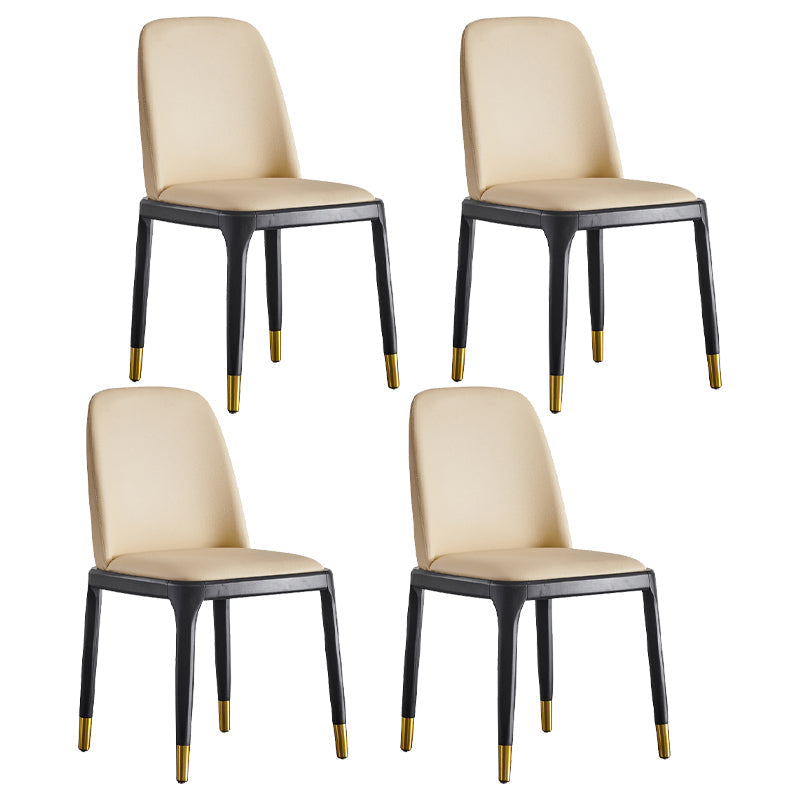 Wood Industrial Dining Kitchen Room Side Chair Parsons Chair Khaki 4 Piece Set Clearhalo ' kitchen&dining_furn' 'Dining Chairs' 'Dining Tables & Seating' 'dining_chair' 'furn' 'furn_dining_chair' 'Furniture' 'furniture_dining_chair' 'Kitchen & Dining Furniture' 'kitchen' 4655787