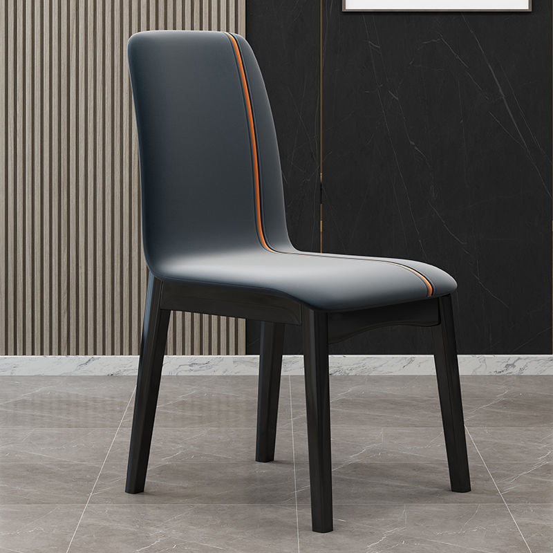 Industrial Wood Dining Kitchen Room Side Chair Parsons Chair Clearhalo ' kitchen&dining_furn' 'Dining Chairs' 'Dining Tables & Seating' 'dining_chair' 'furn' 'furn_dining_chair' 'Furniture' 'furniture_dining_chair' 'Kitchen & Dining Furniture' 'kitchen' 4655809