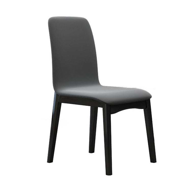 Industrial Wood Dining Kitchen Room Side Chair Parsons Chair Clearhalo ' kitchen&dining_furn' 'Dining Chairs' 'Dining Tables & Seating' 'dining_chair' 'furn' 'furn_dining_chair' 'Furniture' 'furniture_dining_chair' 'Kitchen & Dining Furniture' 'kitchen' 4655811