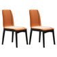 Industrial Wood Dining Kitchen Room Side Chair Parsons Chair Orange 2 Piece Set Clearhalo ' kitchen&dining_furn' 'Dining Chairs' 'Dining Tables & Seating' 'dining_chair' 'furn' 'furn_dining_chair' 'Furniture' 'furniture_dining_chair' 'Kitchen & Dining Furniture' 'kitchen' 4655814