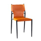 Industrial Style Armless Solid Back Chair for Kitchen Leather Dining Side Chair Clearhalo ' kitchen&dining_furn' 'Dining Chairs' 'Dining Tables & Seating' 'dining_chair' 'furn' 'furn_dining_chair' 'Furniture' 'furniture_dining_chair' 'Kitchen & Dining Furniture' 'kitchen' 4655828