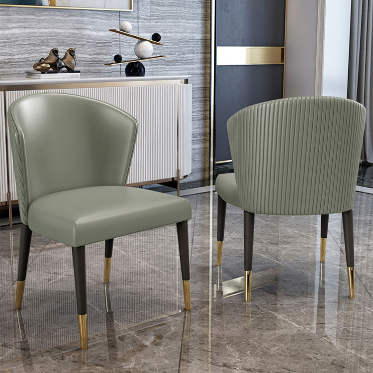 Modern Hotel Wingback Side Chair Matte Finish Upholstered Dining Chair Clearhalo ' kitchen&dining_furn' 'Dining Chairs' 'Dining Tables & Seating' 'dining_chair' 'furn' 'furn_dining_chair' 'Furniture' 'furniture_dining_chair' 'Kitchen & Dining Furniture' 'kitchen' 4655849