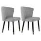 Modern Hotel Wingback Side Chair Matte Finish Upholstered Dining Chair Light Gray 2 Piece Set Clearhalo ' kitchen&dining_furn' 'Dining Chairs' 'Dining Tables & Seating' 'dining_chair' 'furn' 'furn_dining_chair' 'Furniture' 'furniture_dining_chair' 'Kitchen & Dining Furniture' 'kitchen' 4655868