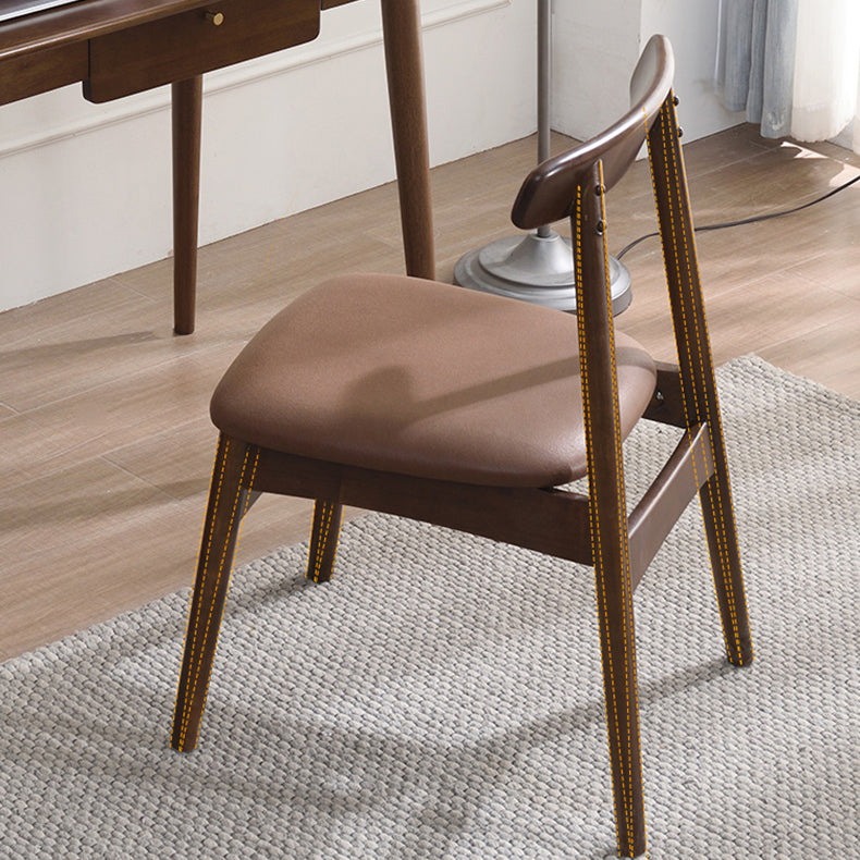 Industrial Wood Dining Kitchen Room Side Chair Open Back Chair Clearhalo ' kitchen&dining_furn' 'Dining Chairs' 'Dining Tables & Seating' 'dining_chair' 'furn' 'furn_dining_chair' 'Furniture' 'furniture_dining_chair' 'Kitchen & Dining Furniture' 'kitchen' 4655874