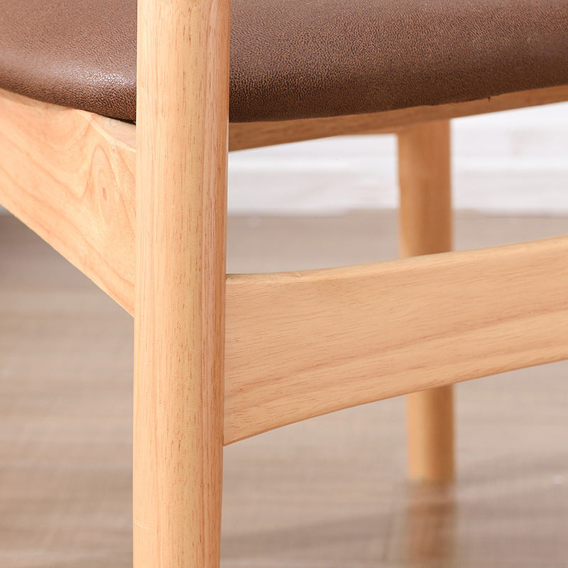 Industrial Wood Dining Kitchen Room Side Chair Open Back Chair Clearhalo ' kitchen&dining_furn' 'Dining Chairs' 'Dining Tables & Seating' 'dining_chair' 'furn' 'furn_dining_chair' 'Furniture' 'furniture_dining_chair' 'Kitchen & Dining Furniture' 'kitchen' 4655883