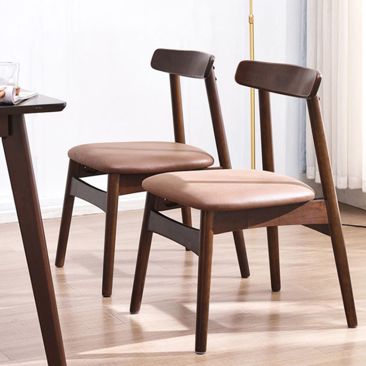 Industrial Wood Dining Kitchen Room Side Chair Open Back Chair Clearhalo ' kitchen&dining_furn' 'Dining Chairs' 'Dining Tables & Seating' 'dining_chair' 'furn' 'furn_dining_chair' 'Furniture' 'furniture_dining_chair' 'Kitchen & Dining Furniture' 'kitchen' 4655889