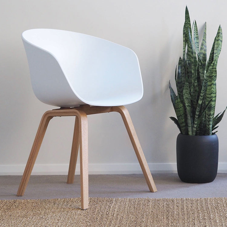 Modern Style Chairs Dining Arm Chairs with Wooden Legs for Kitchen Clearhalo ' kitchen&dining_furn' 'Dining Chairs' 'Dining Tables & Seating' 'dining_chair' 'Furniture' 'furniture_dining_chair' 'Kitchen & Dining Furniture' 'kitchen' 4655922