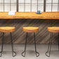 Specialty Brown Modern Style Bar Table Solid Wood and Iron Coffee Shop Bar Table Clearhalo 'Bar Furniture' 'Bar Tables' 'bar_tables' 'furn' 'furn_bar_tables' 'Furniture' 'furniture_bar_tables' 'Kitchen & Dining Furniture' 4655971