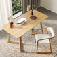 Modern Pine Wood Table for Restaurant Rectangle Indoor Table with Double Pedestal 63"L x 27.6"W x 29.5"H Without Chairs Clearhalo ' dining_table' 'Dining Tables & Seating' 'Dining Tables' 'furn' 'furn_dining_table' 'Furniture' 'furniture_dining_table' 'Kitchen & Dining Furniture' 'kitchen&dining_furn' 'kitchen' 'kitchen_dining_table' 4655977