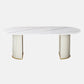 Oval Sintered Stone White Tone Dining Table Modern Double Pedestal Table for Dining Room Clearhalo ' dining_table' 'Dining Tables & Seating' 'Dining Tables' 'furn' 'furn_dining_table' 'Furniture' 'furniture_dining_table' 'Kitchen & Dining Furniture' 'kitchen&dining_furn' 'kitchen' 'kitchen_dining_table' 4656025