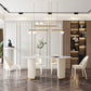 Glam Standard Sintered Stone Dining Table Oval Shape Dining Table for Kitchen White 70.9"L x 31.5"W x 29.5"H Without Chairs Clearhalo ' dining_table' 'Dining Tables & Seating' 'Dining Tables' 'furn' 'furn_dining_table' 'Furniture' 'furniture_dining_table' 'Kitchen & Dining Furniture' 'kitchen&dining_furn' 'kitchen' 'kitchen_dining_table' 4656036