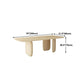 Rectangle Light Yellow Dining Table Pine Solid Wood Table Luxury with 3 Legs Clearhalo ' dining_table' 'Dining Tables & Seating' 'Dining Tables' 'furn' 'furn_dining_table' 'Furniture' 'furniture_dining_table' 'Kitchen & Dining Furniture' 'kitchen&dining_furn' 'kitchen' 'kitchen_dining_table' 4656076