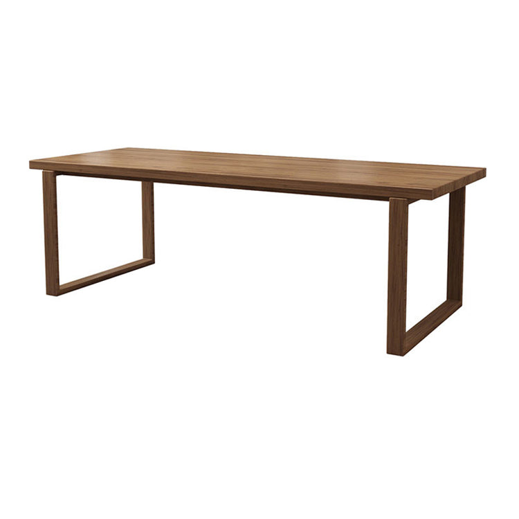 Mid-Century Modern Dining Table Pine Wood Table with Sled Base Without Chairs Clearhalo ' dining_table' 'Dining Tables & Seating' 'Dining Tables' 'furn' 'furn_dining_table' 'Furniture' 'furniture_dining_table' 'Kitchen & Dining Furniture' 'kitchen&dining_furn' 'kitchen' 'kitchen_dining_table' 4656113