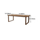 Mid-Century Modern Dining Table Pine Wood Table with Sled Base Clearhalo ' dining_table' 'Dining Tables & Seating' 'Dining Tables' 'furn' 'furn_dining_table' 'Furniture' 'furniture_dining_table' 'Kitchen & Dining Furniture' 'kitchen&dining_furn' 'kitchen' 'kitchen_dining_table' 4656121